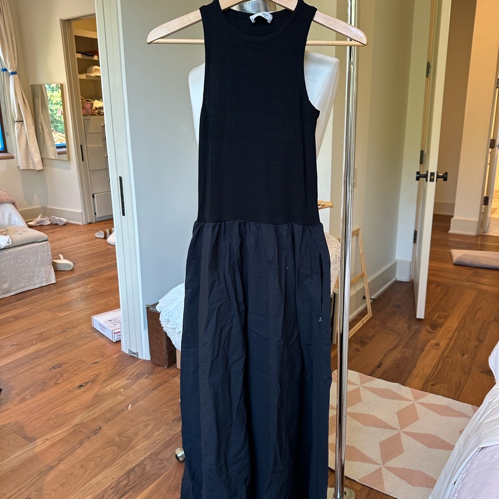 Black Smocked Halter Maxi Dress